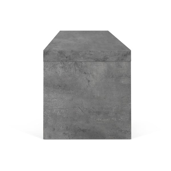 Двойна маса за телевизор, черна, с декор от бетон , 125 x 40 cm Cliff - TemaHome-image-2