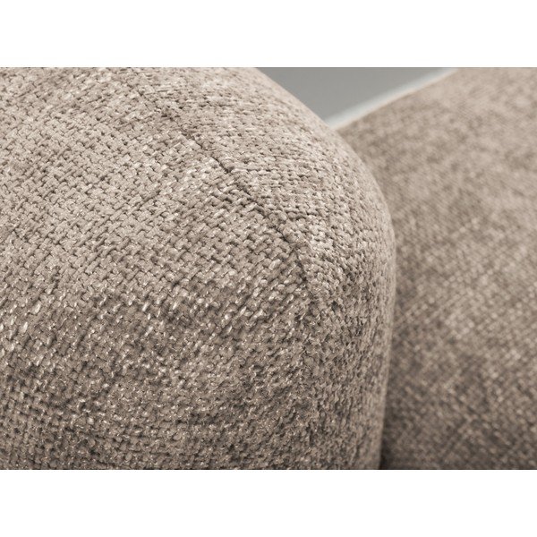 Светлокафяв шенилов разтегателен ъглов диван с място за съхранение (десен ъгъл) Mele – Makamii-image-4