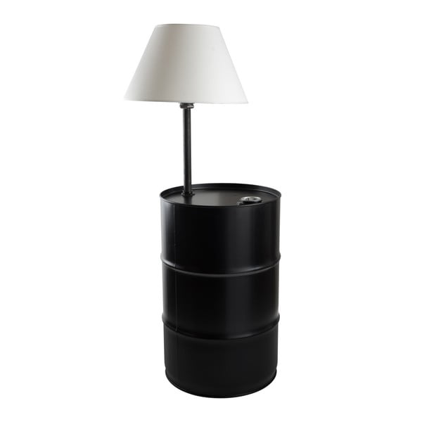 Stojací lampa s funkcí stolku Gie El Home Barrel Black