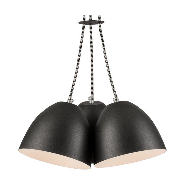 Черна висяща лампа с метален абажур - LAMKUR-image-4