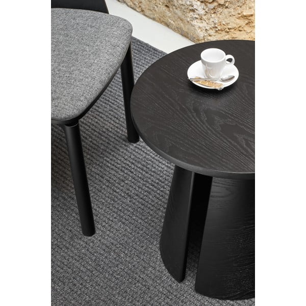 Черна масичка за кафе , ø 50 cm Cep - Teulat-image-2