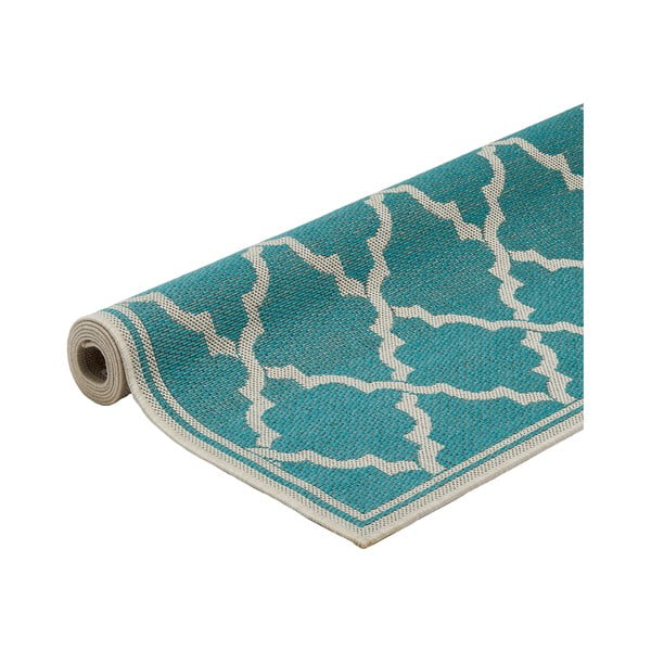 Тюркоазен килим на открито , 160 x 230 cm Intreccio - Floorita-image-2