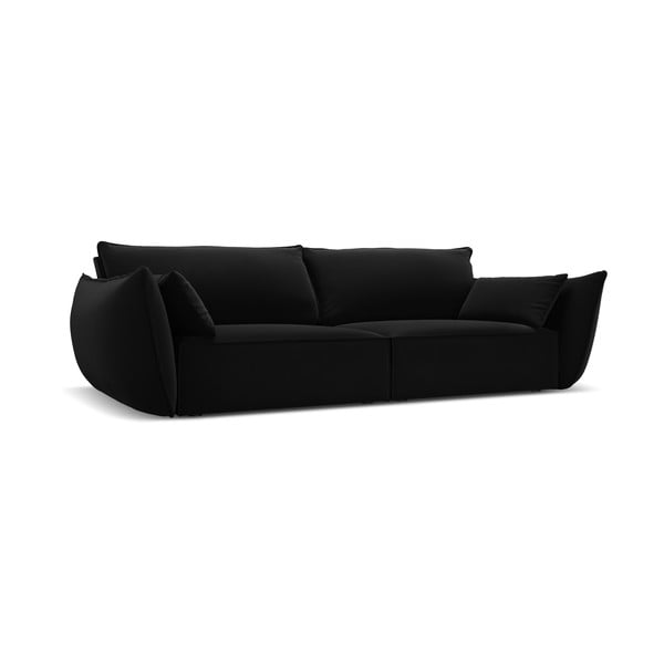 Черен кадифен диван 208 cm Vanda – Mazzini Sofas-image-2