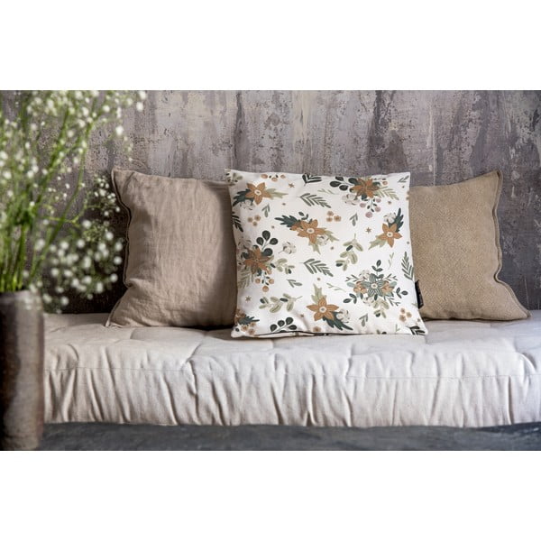 Калъфка за възглавница с коледен мотив 45x45 cm Festive Flowers – Butter Kings-image-1