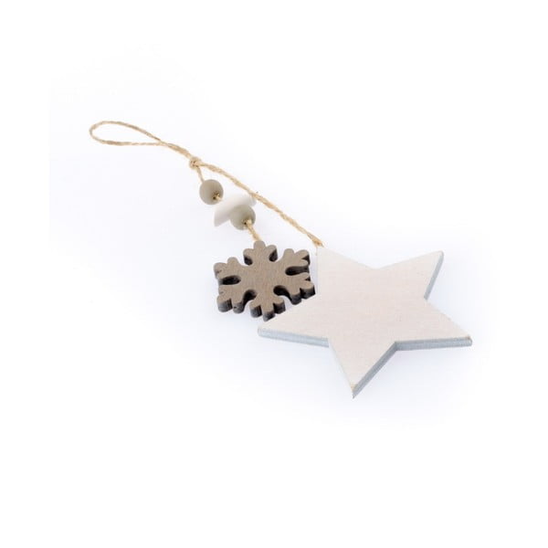 Висяща коледна украса във формата на звезда и снежинка Marianne - Dakls