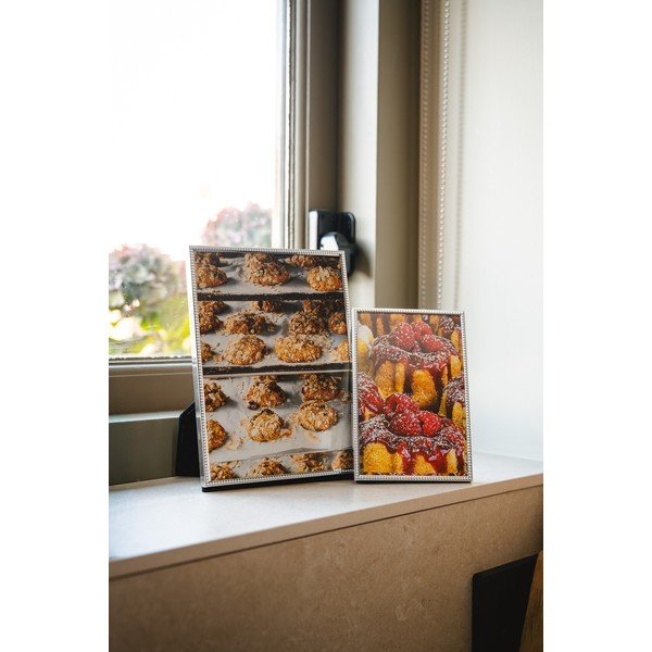 Метална стояща рамка в блестящо сребрист цвят 14x19 cm Sweet Memory Pearl – Zilverstad-image-2