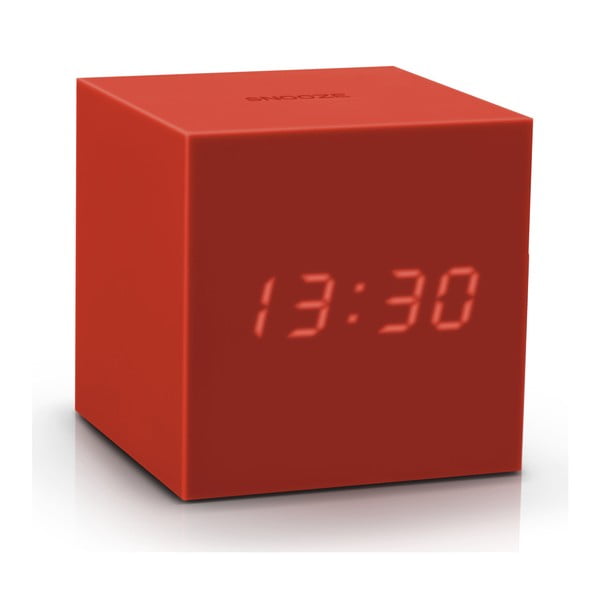 Червен LED будилник Gravity Cube Gravity Cube Click - Gingko-image-3