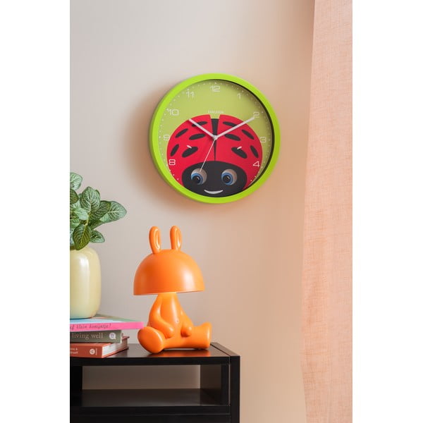Детски часовник ø 31 cm Peekaboo Ladybug – Karlsson-image-1