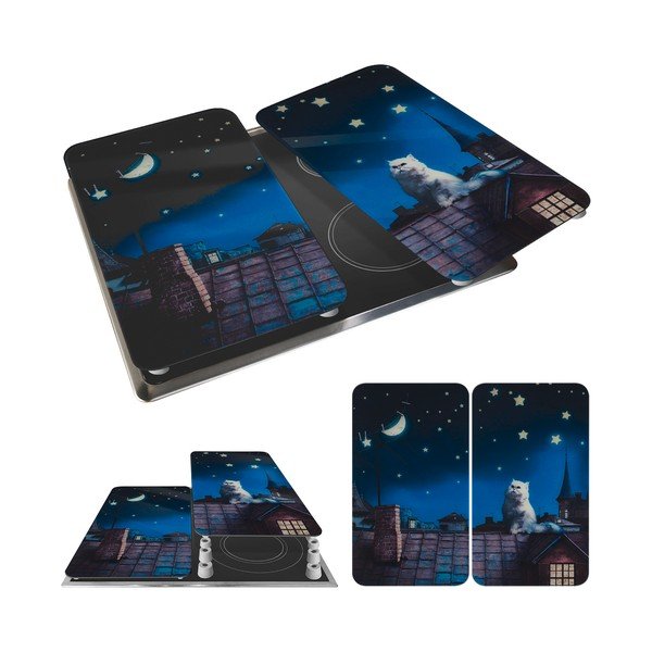 Капаци за печка в комплект от 2 броя от закалено стъкло 30x52 cm - Maximex-image-3