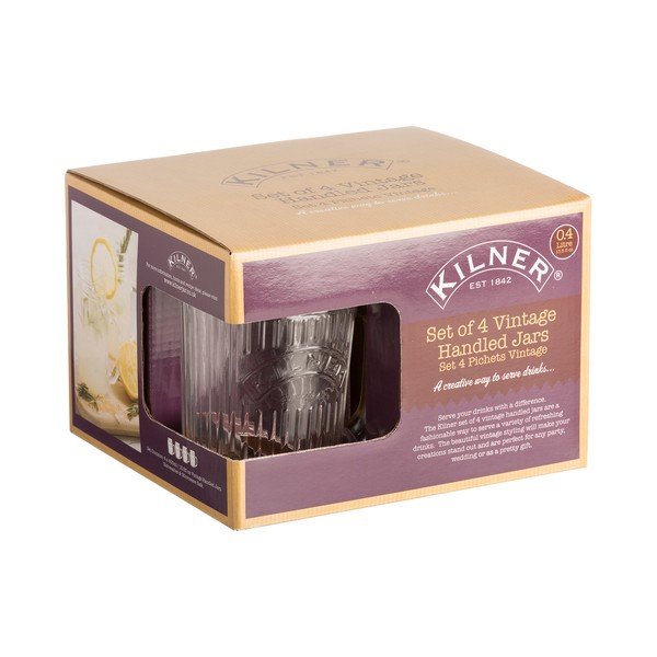 Sada 4 sklenic Kilner Vintage, 0,4 l-image-1