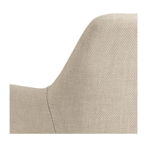 Бежови тапицирани трапезни столове в комплект с подлакътници 2 бр. Lizzy – Actona-image-4