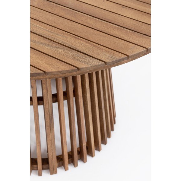 Кръгла градинска маса за хранене от масивна акация ø 120 cm Rodano – Bizzotto-image-4
