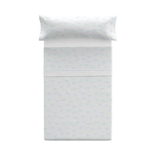 Set povlaku na polštář a prostěradla Pooch Paper Dreams Azul, 125 x 45 cm