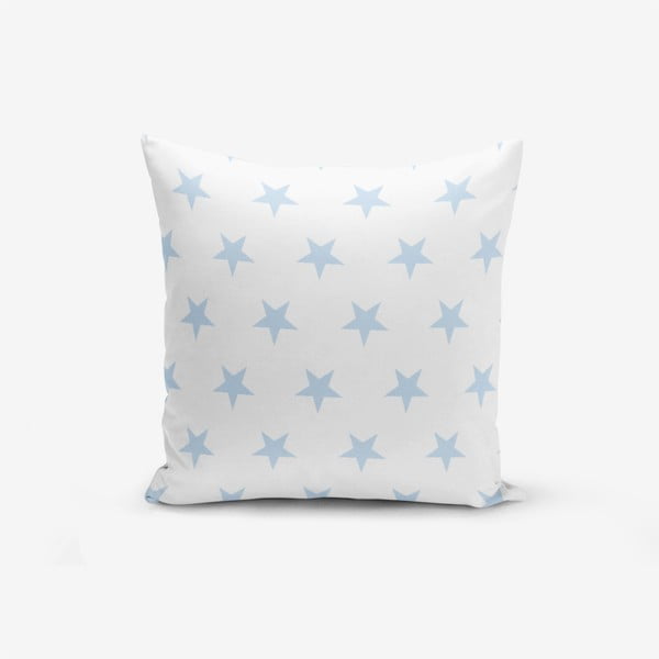 Калъфка за възглавница с памучна смес Светлосиня звезда, 45 x 45 cm - Minimalist Cushion Covers