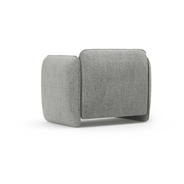 Светлосиво шенилово кресло Georgia – Micadoni -image-3