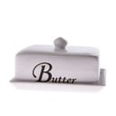 Бяла керамична кутия за масло - Dakls