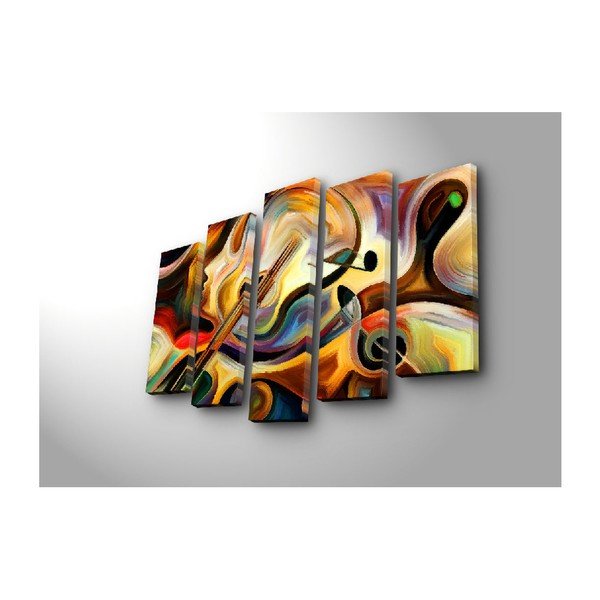 Картина от няколко части Абстрактна музика, 105 x 70 cm - Wallity-image-1