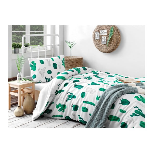 Комплект памучни чаршафи и спално бельо за единично легло Rassido Calisto, 160 x 220 cm - Mijolnir