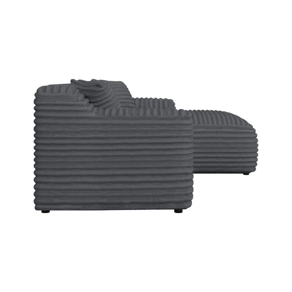 Тъмносив ъглов диван от рипсено кадифе (десен ъгъл) Martin – Ropez-image-3