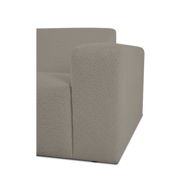 Светлокафяв модулен диван от букле (десен ъгъл) Roxy – Scandic-image-3