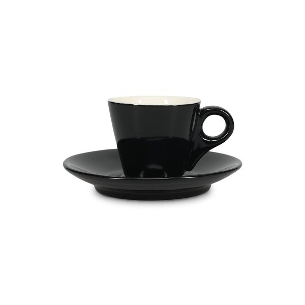 Черна порцеланова чаша за еспресо 80 ml Barista – BonBistro-image-3