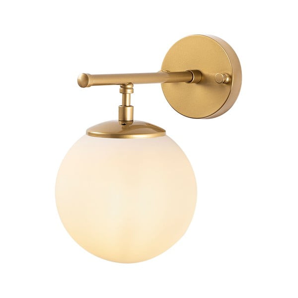 Бяла/в месингов цвят стенна лампа Roe – Opviq lights-image-2