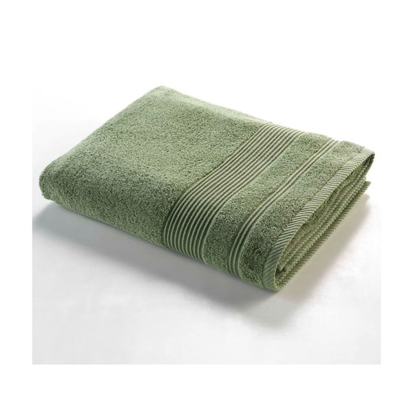 Памучна хавлиена кърпа от тери в цвят каки 90x150 cm Tendresse – douceur d'intérieur