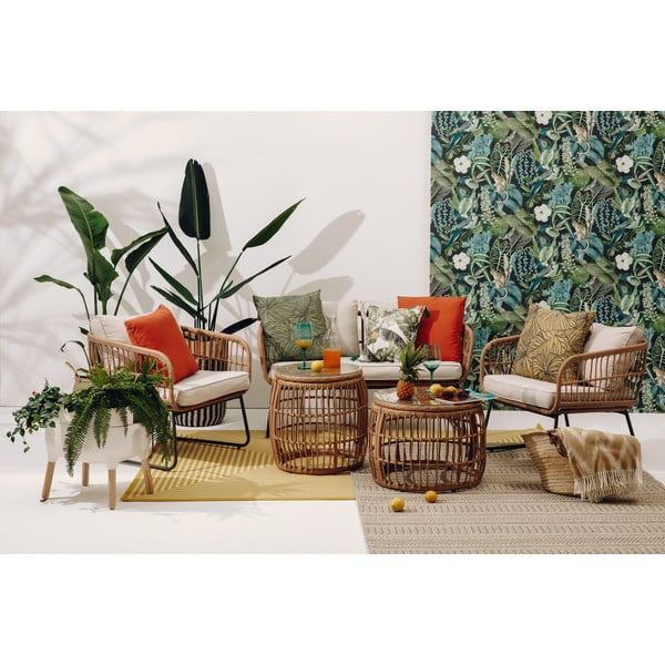 Зелена градинска възглавница Лилия, 50 x 50 cm - Hartman-image-3