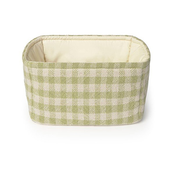 Светлозелена текстилна детска кошница за играчки 30x20x20 cm Swan Matcha – Lorena Canals