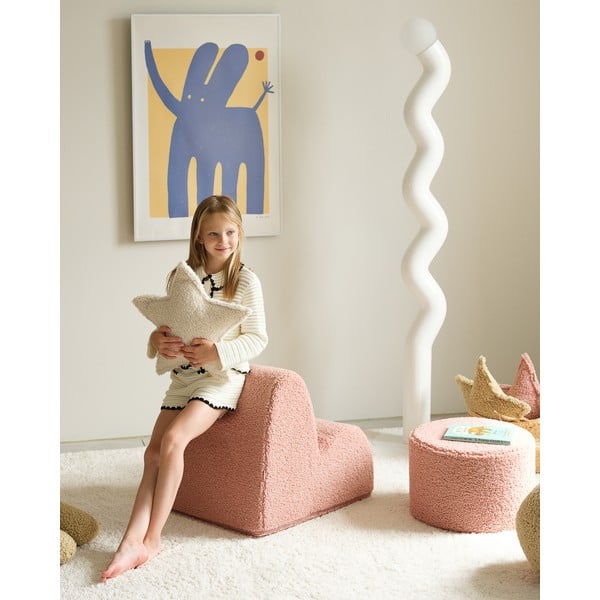 Розов детски пуф от букле – Wigiwama-image-4