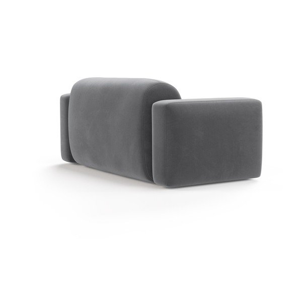 Сив кадифен диван 180 cm Strino – Cosmopolitan Design-image-2