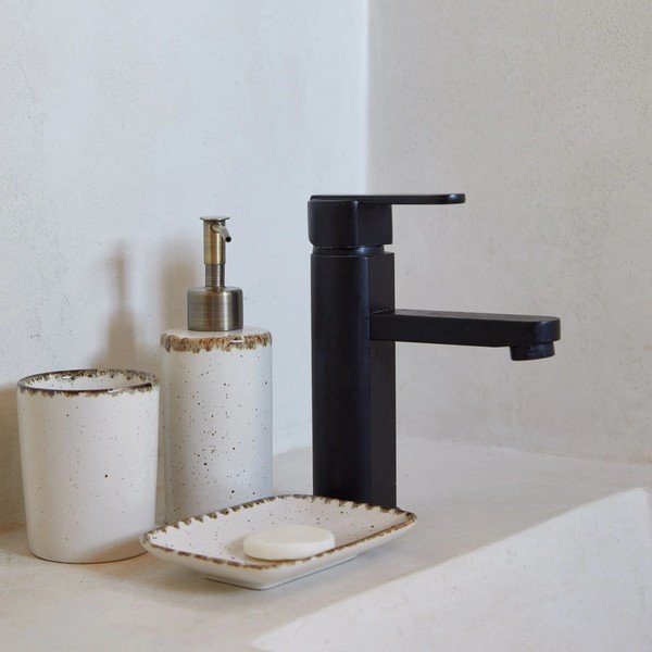 Кремава глинена чаша за четки за зъби Toscana Bath – Casafina-image-1