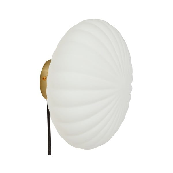 Бяла стенна лампа Kumu – Hübsch-image-2