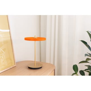 Оранжева LED затъмняваща се настолна лампа с метален абажур (височина 31 cm) Asteria Move – UMAGE