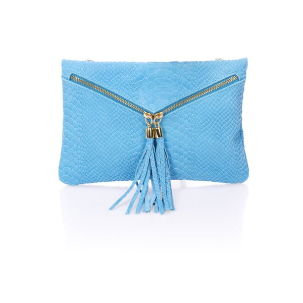 Modrá kožená kabelka Giulia Massari Erinn
