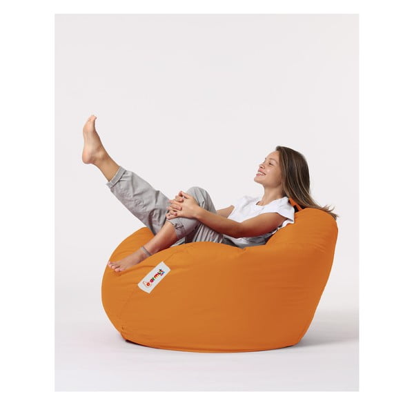 Оранжев градински пуф за сядане Premium – Floriane Garden