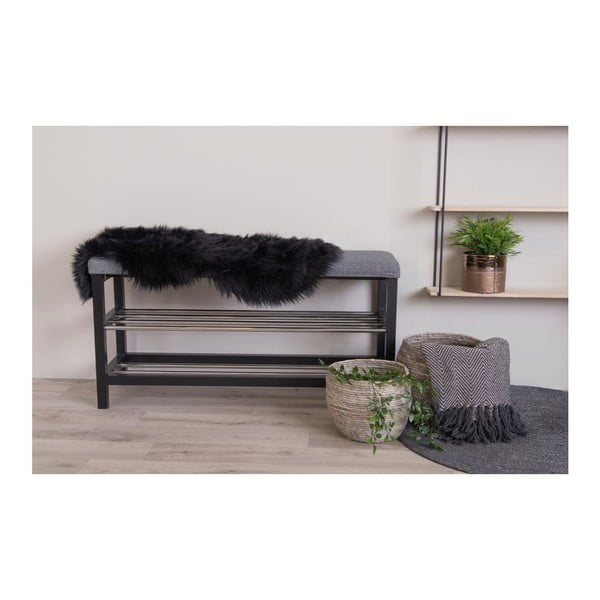 Черна синтетична кожа 50x85 cm – House Nordic-image-1