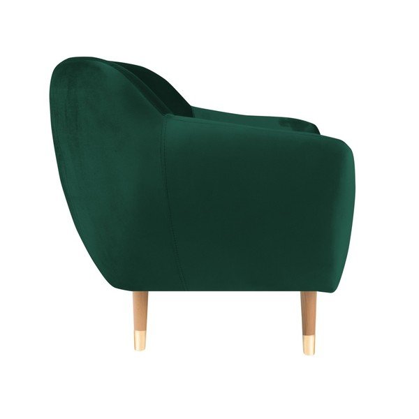 Кресло от тъмнозелено кадифе Benito - Mazzini Sofas-image-3