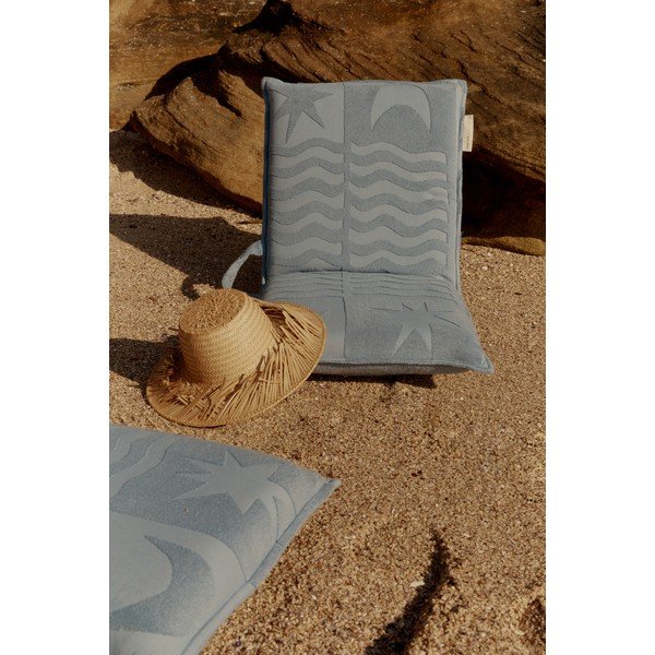 Син плажен шезлонг , 93 x 43 cm Terry - Sunnylife-image-1