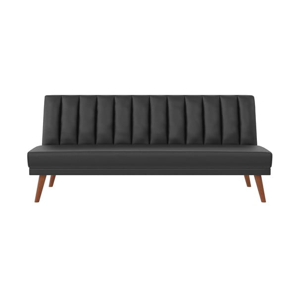 Черен разтегателен диван от изкуствена кожа 173 cm Brittany - Novogratz
