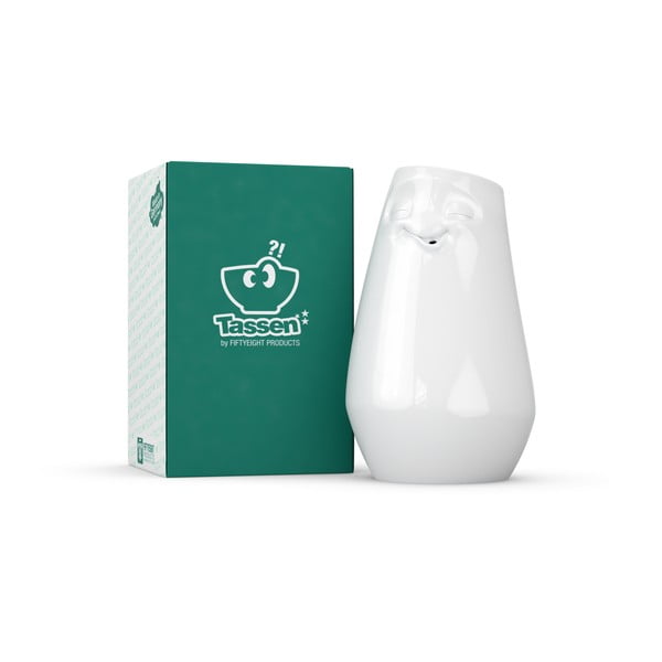 Бяла щастлива ваза от порцелан - 58products-image-2