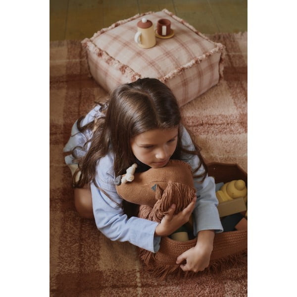 Кафява текстилна детска кошница за играчки 68x24x35 cm Poppy – Lorena Canals-image-2