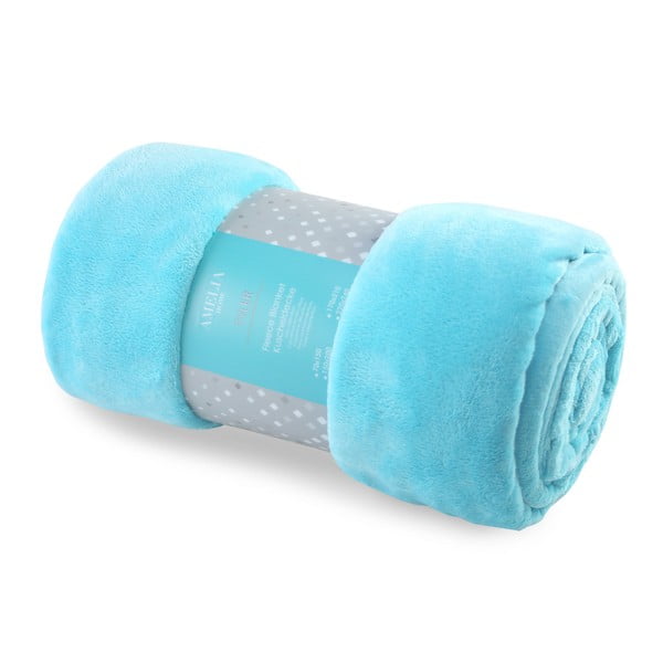 Тюркоазено одеяло от микрофибър Tyler, 70 x 150 cm - AmeliaHome-image-2