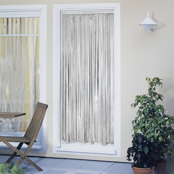 Термична завеса за врата в черно и сребристо 90x200 cm - Maximex-image-1