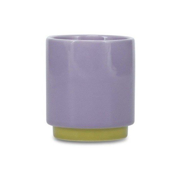 Зелена/лилава глинена чаша 130 ml Duo – ONA