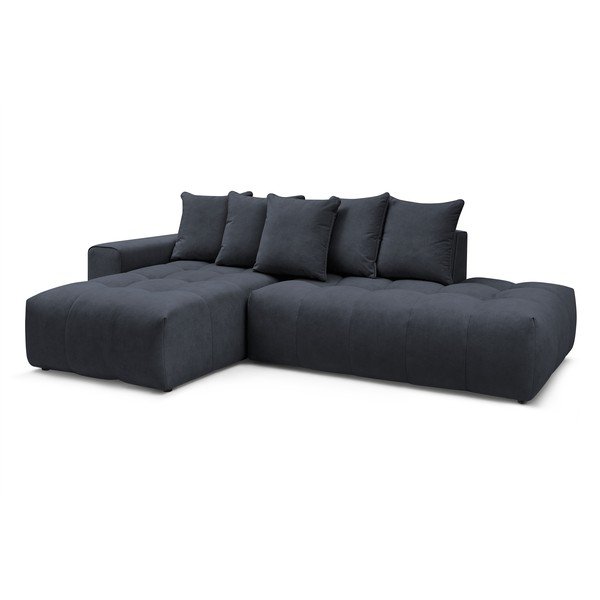 Тъмносин ъглов диван (ляв ъгъл) Mont-Blanc - Bobochic Paris-image-3