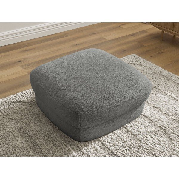 Тъмносива табуретка  от букле Leonore – Bobochic Paris-image-4