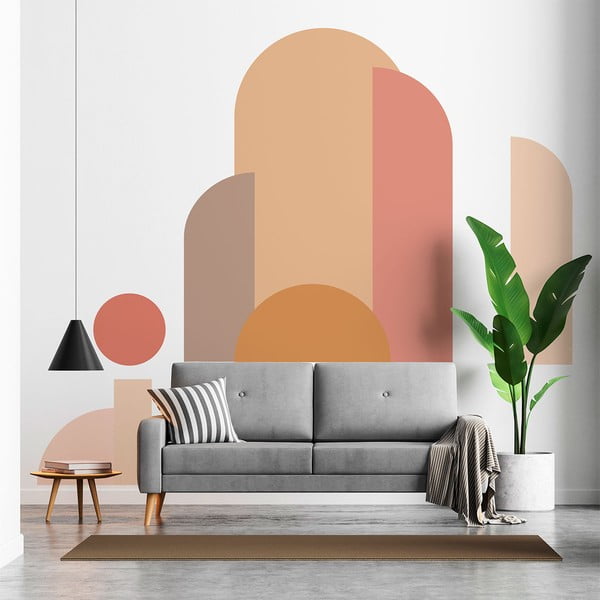 Стикер за стена 250x200 cm Abstract Sunset - Ambiance