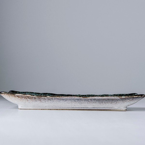 Синя керамична чиния за сервиране , 29 x 12 cm Sky - MIJ-image-1