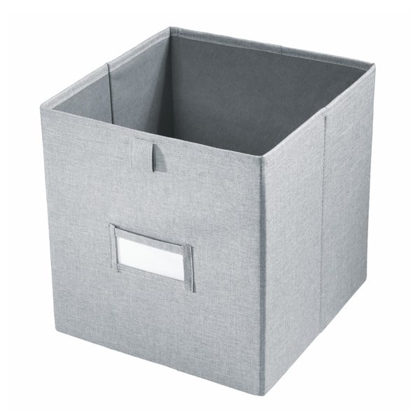 Сива кутия за съхранение Codi, 38,1 x 26,6 cm - iDesign